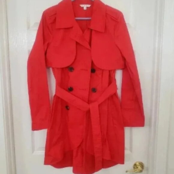 CAbi Style 334 Red Convertible Trench Coat - Picture 1 of 6